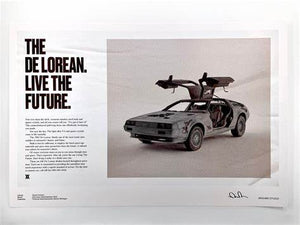 Fictional Advertisement Poster - Delorean